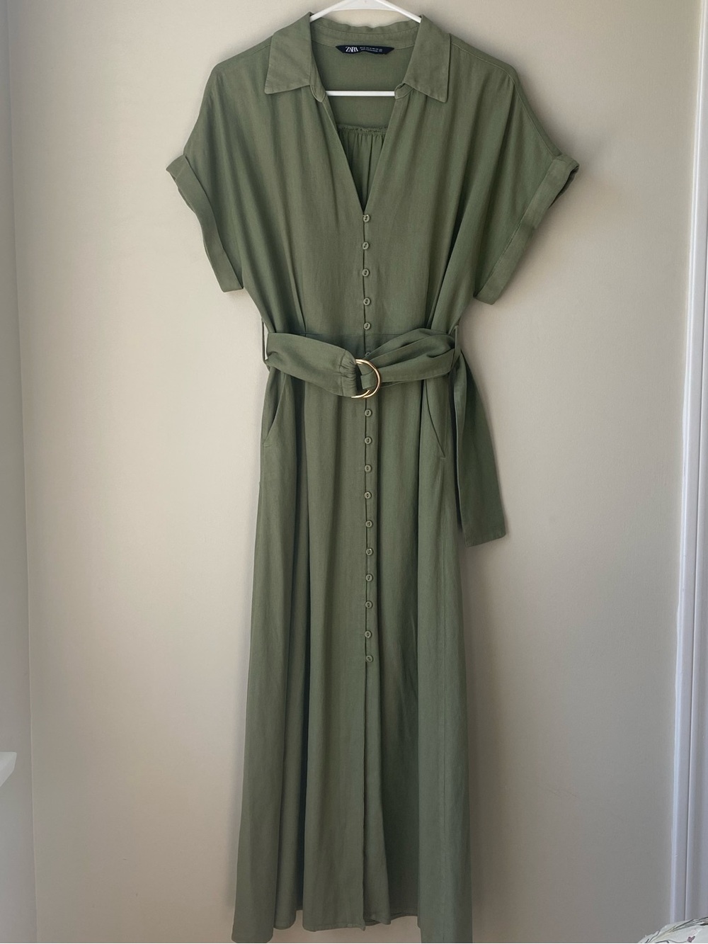Zara: Button-Front Midi Dress